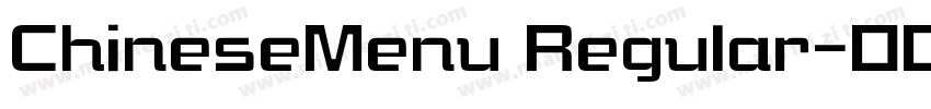 ChineseMenu Regular字体转换